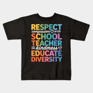 After School Teacher Appreciation Week Back to School Kids T-Shirt